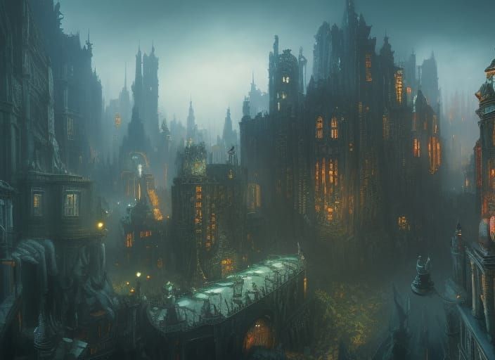Joker Detailed Matte Painting in Fantasy Style