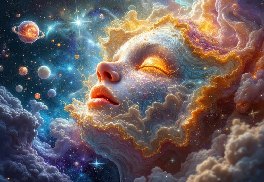 Cosmic Organic Forms in Algorithmic Collision