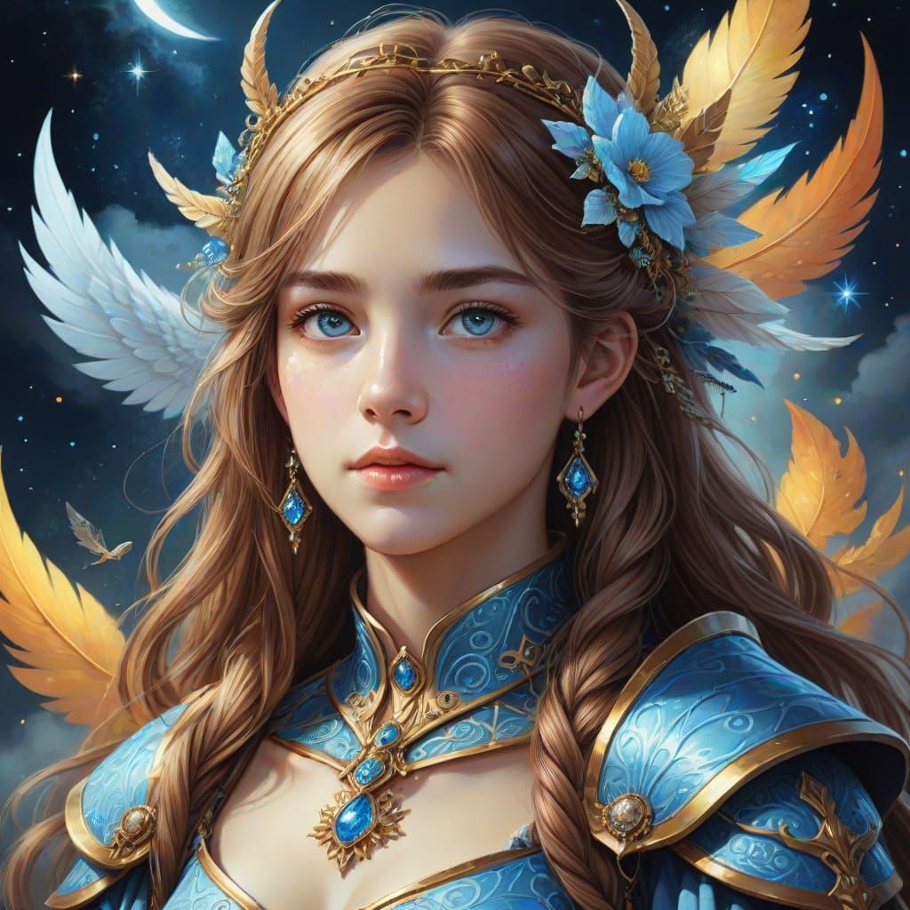 Ethereal Fantasy Portrait in Vivid Detail