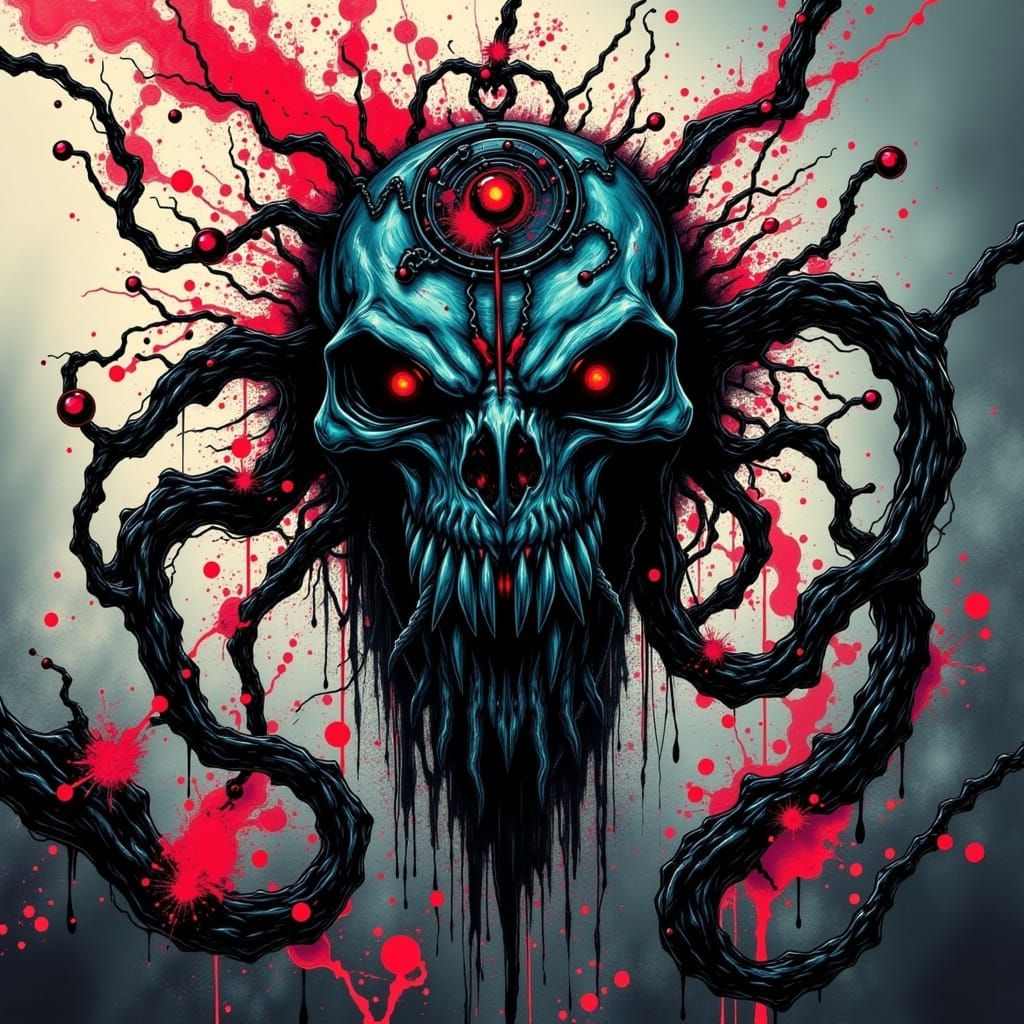 Cyberpunk Cityscape in Neon Lights