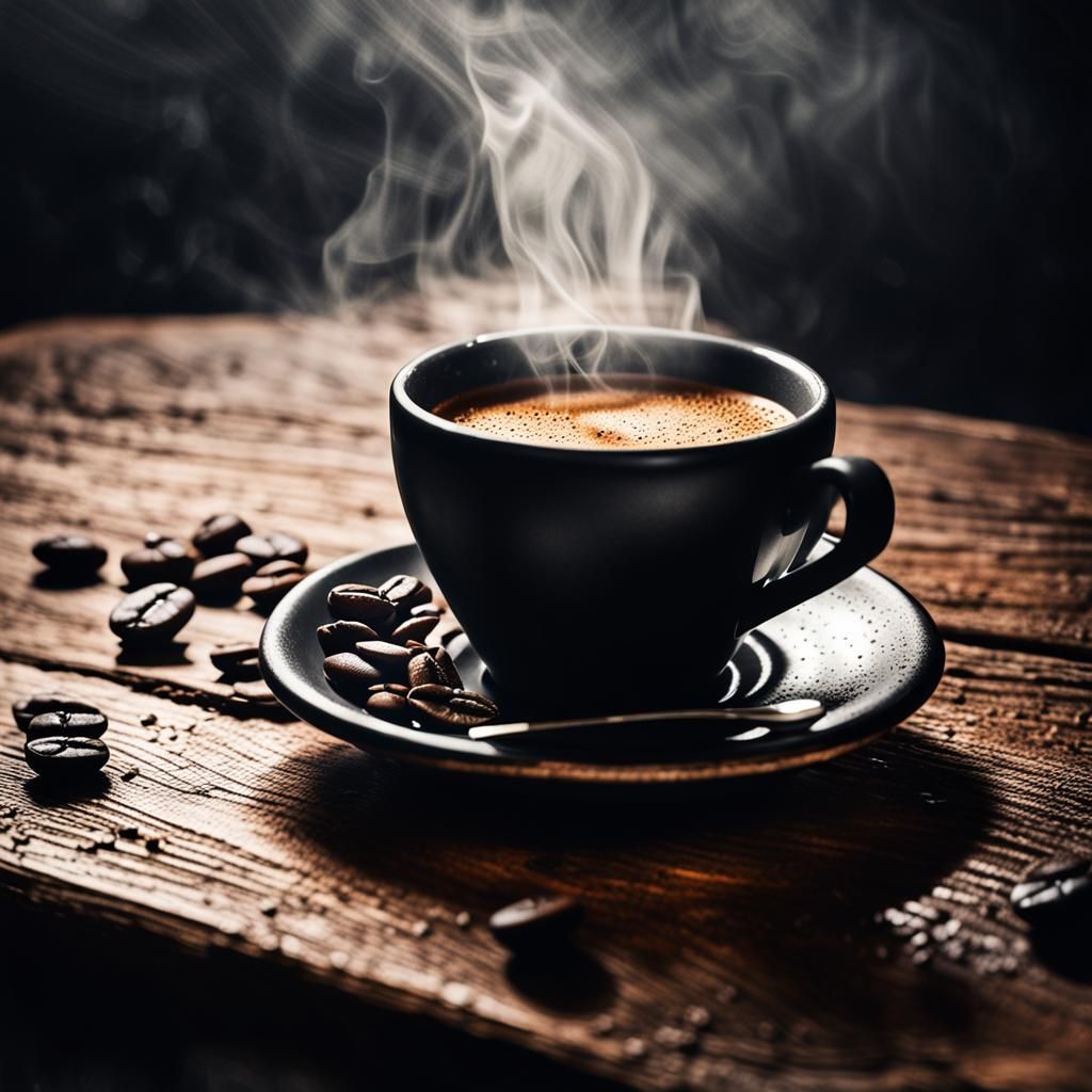 Espresso Cup in Dark Fantasy Horror Setting
