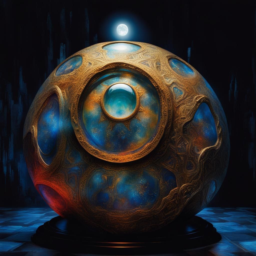 Magical Artifact Protected: Dynamic Surreal Action Painting