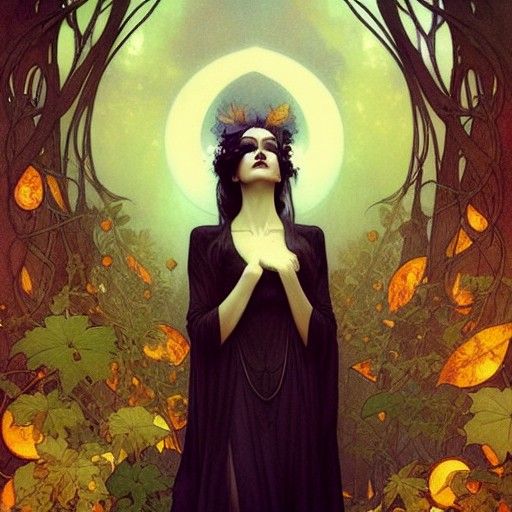 Goddess of Autumn Leaves and Ghosts