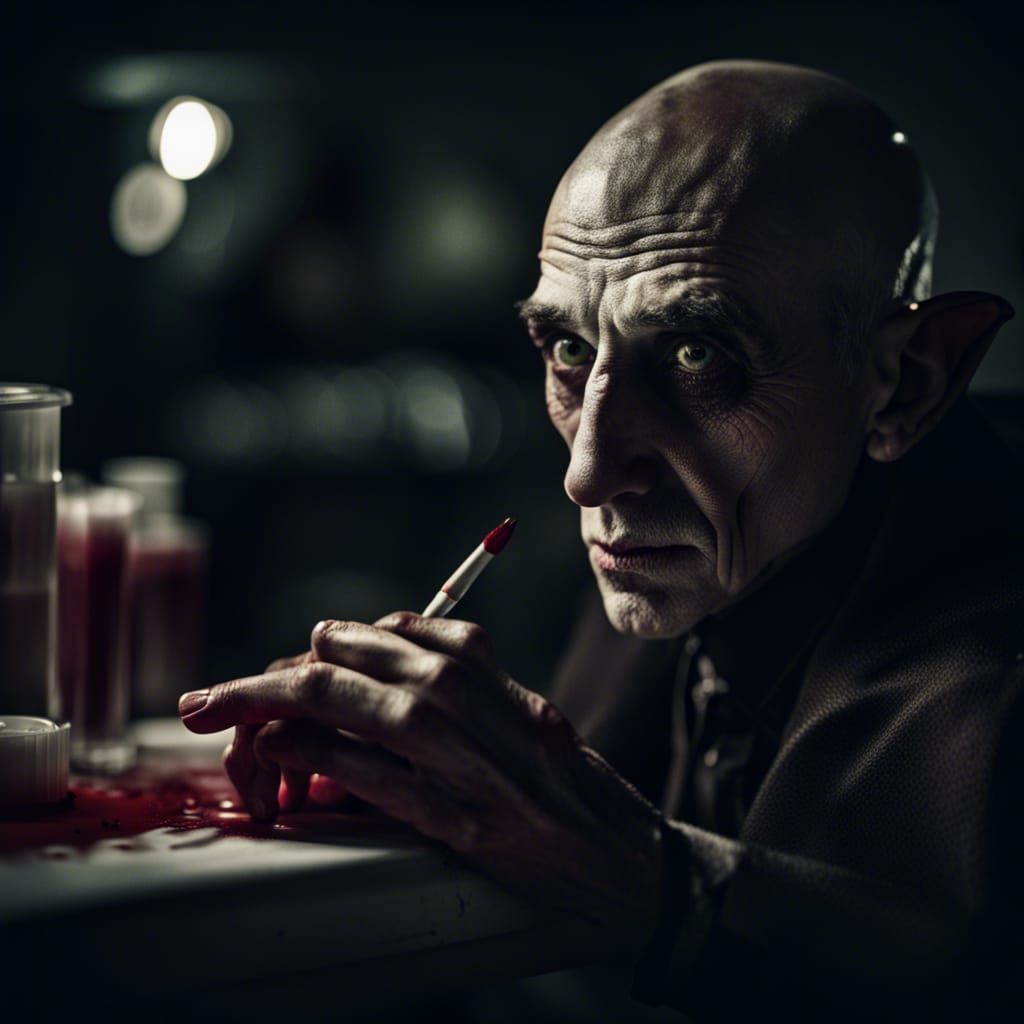 Count Orlok, the Vampire Phlebotomist at Work