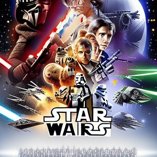 Iconic Star Wars Logo in Space