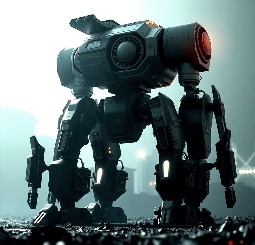 Intricate Sci-Fi Mech Hybrid Rendered in 8K