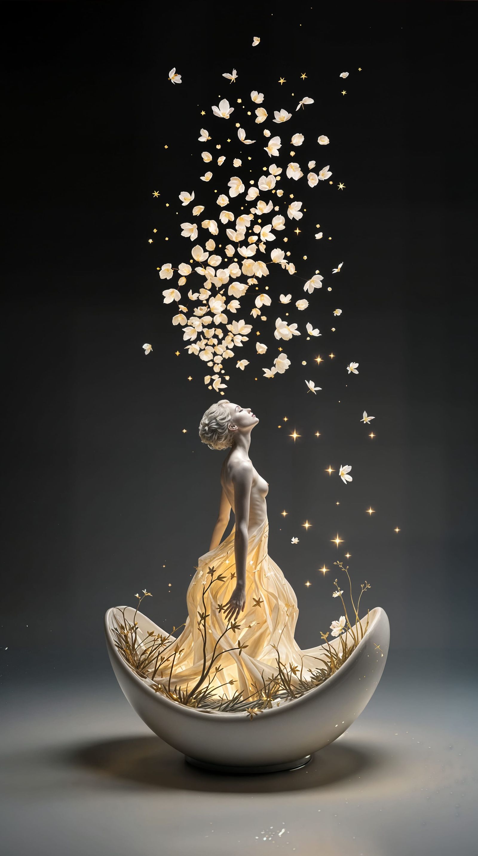 Celestial Kintsugi Goddess Unfolds