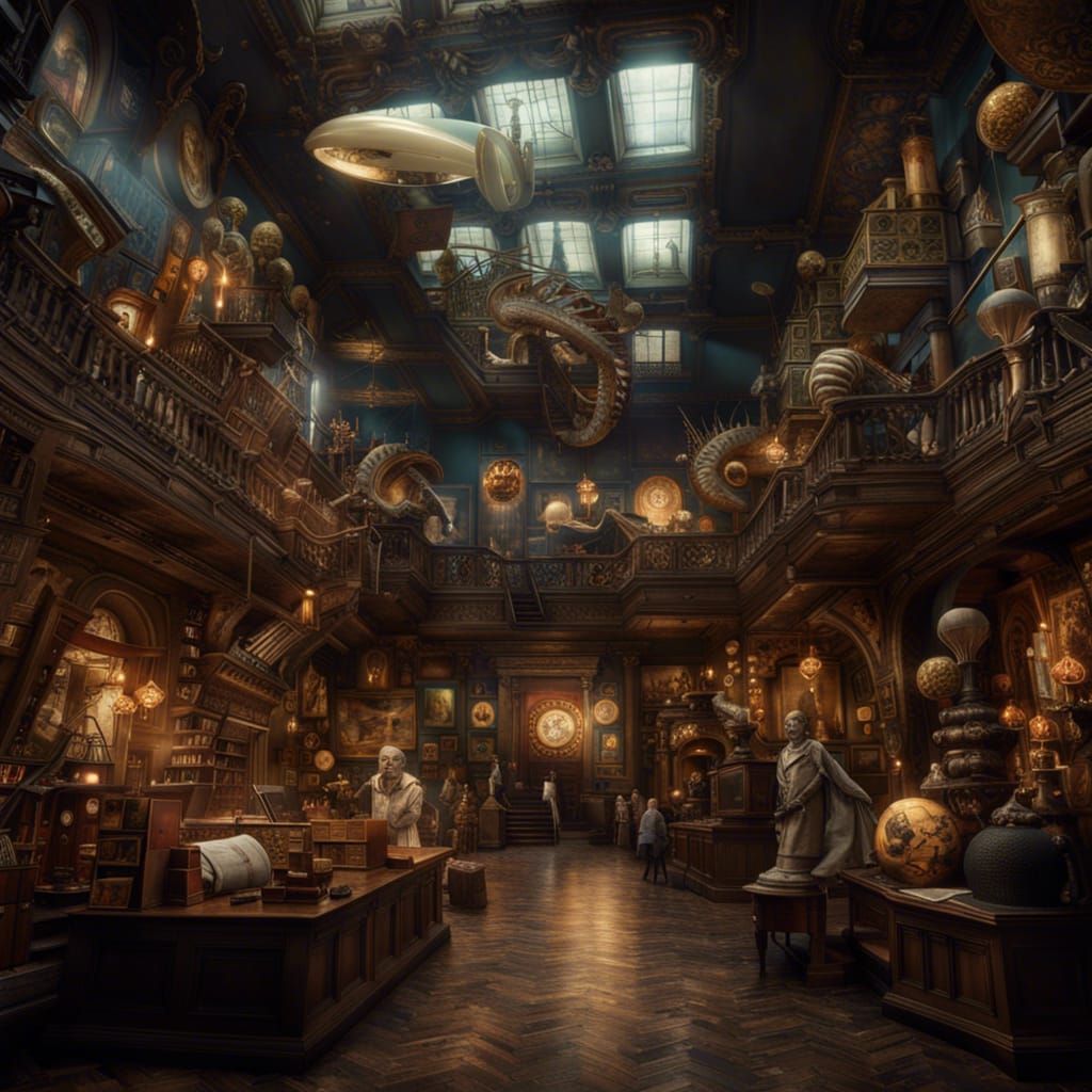 Epic Wacky Museum: Dramatic Digital Matte Painting
