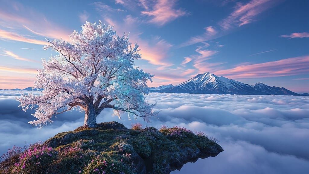 Ethereal Forest on a Celestial Island