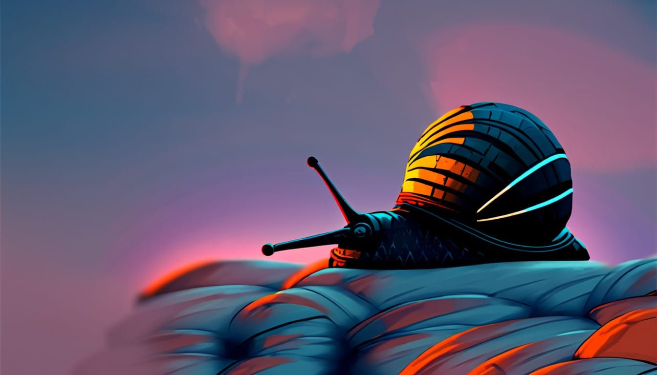 Whimsical Snail on the Eiffel Tower in a Dreamlike Parisian ...