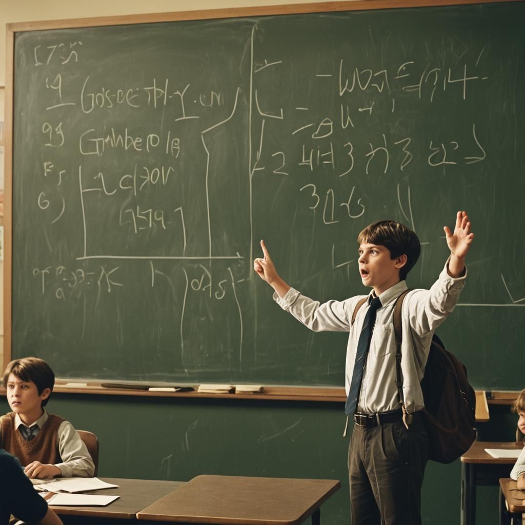 African Classroom Scene with Teacher and Students