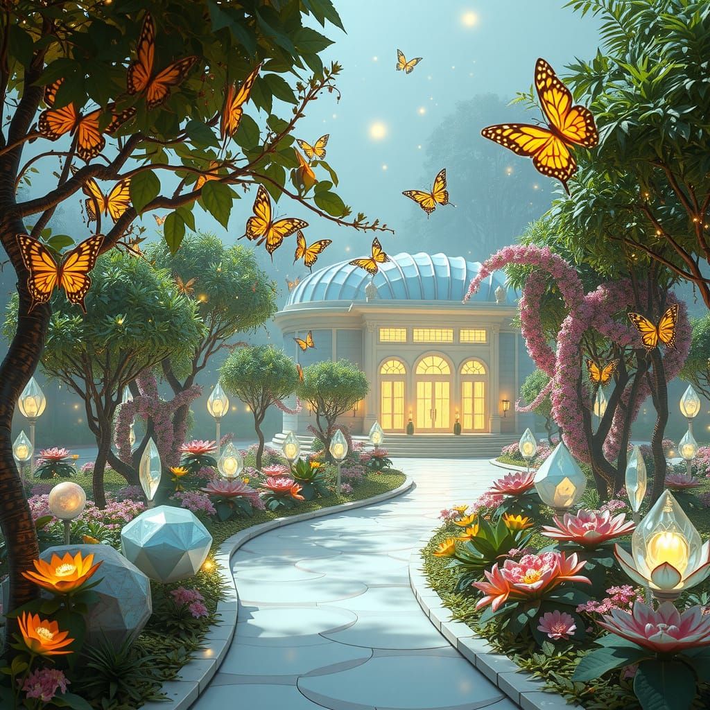 Diamond Crystal Botanical Garden in 8K