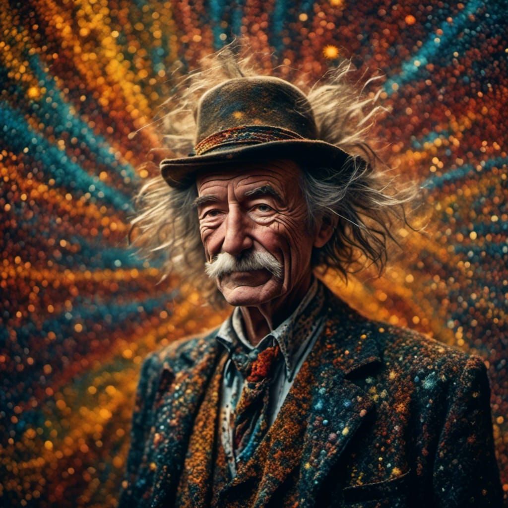 Groovy Hippy Dances in Surreal Pointillism