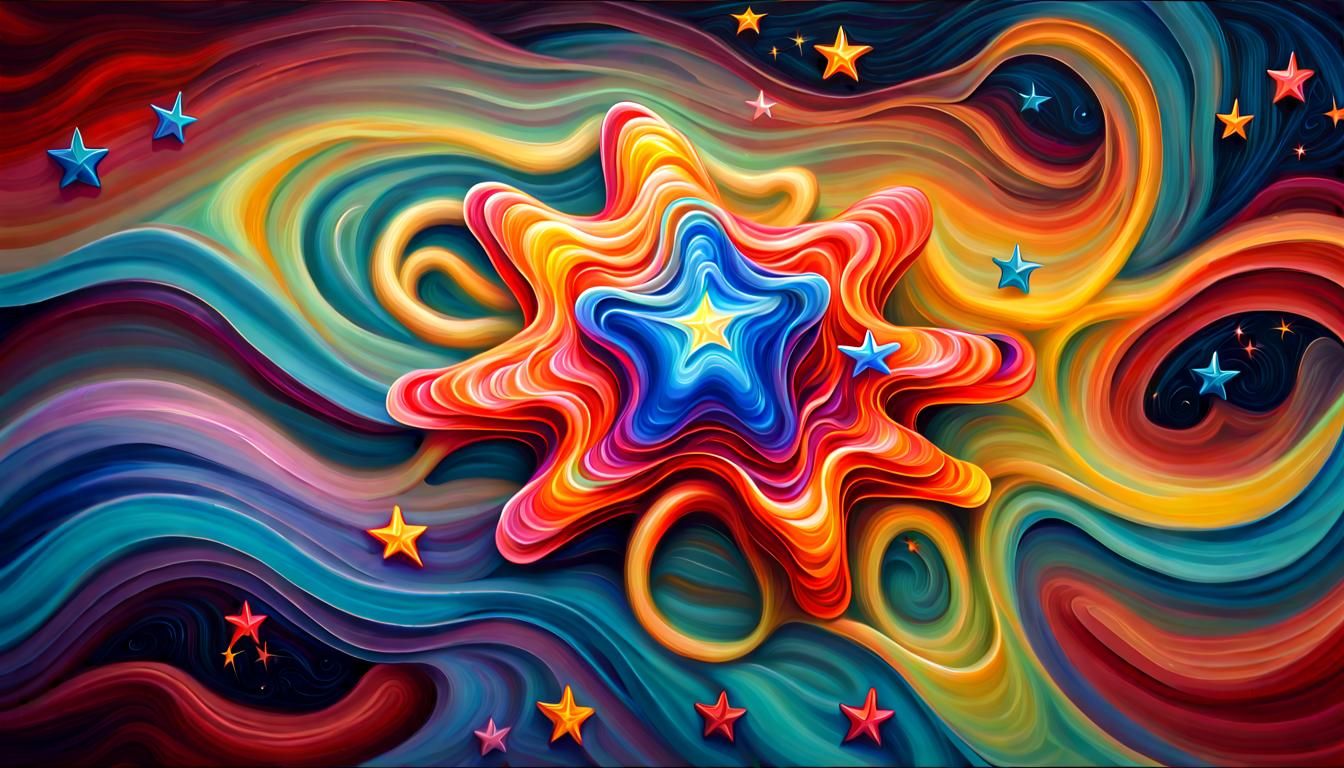 Electromagnetic Jelly Coils Surround Newborn Star: Impasto P...