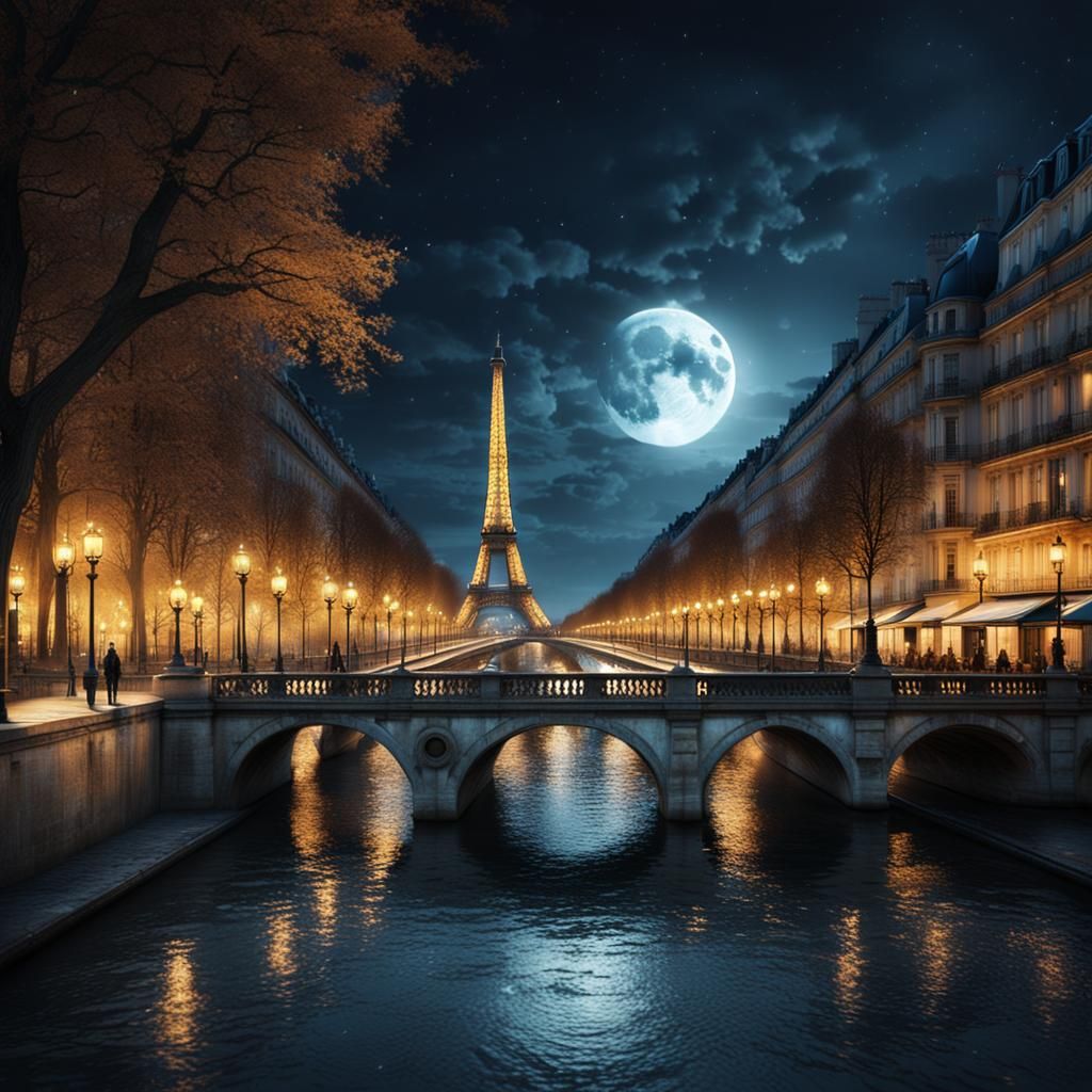 Paris at Night: Epic Cinematic Cityscape