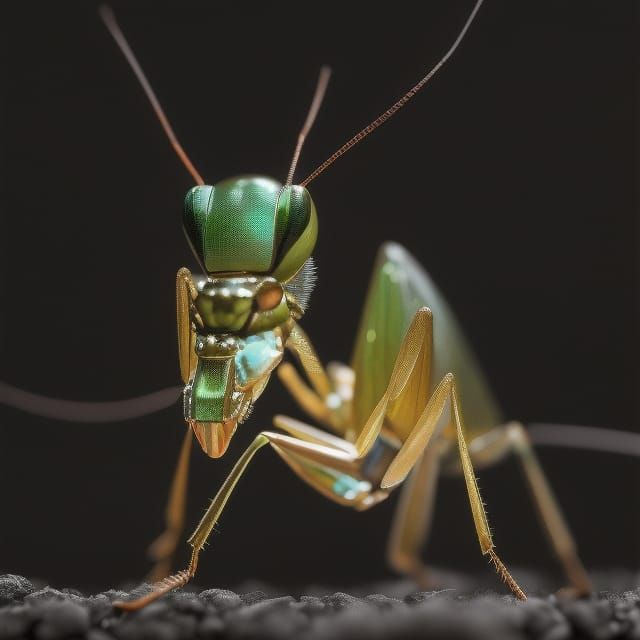 Hyperdetailed Mantis in Fantasy Art Style
