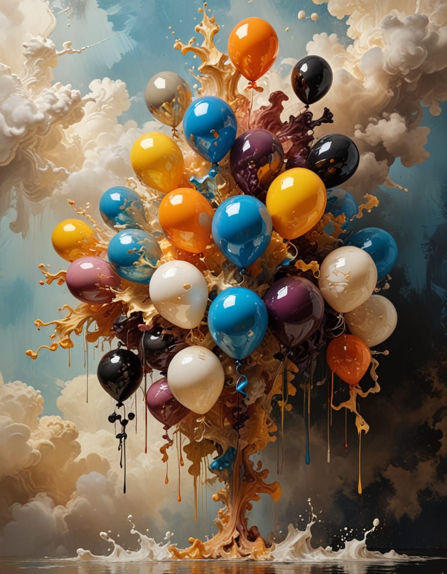 Impasto Balloons in Baroque Hallucination