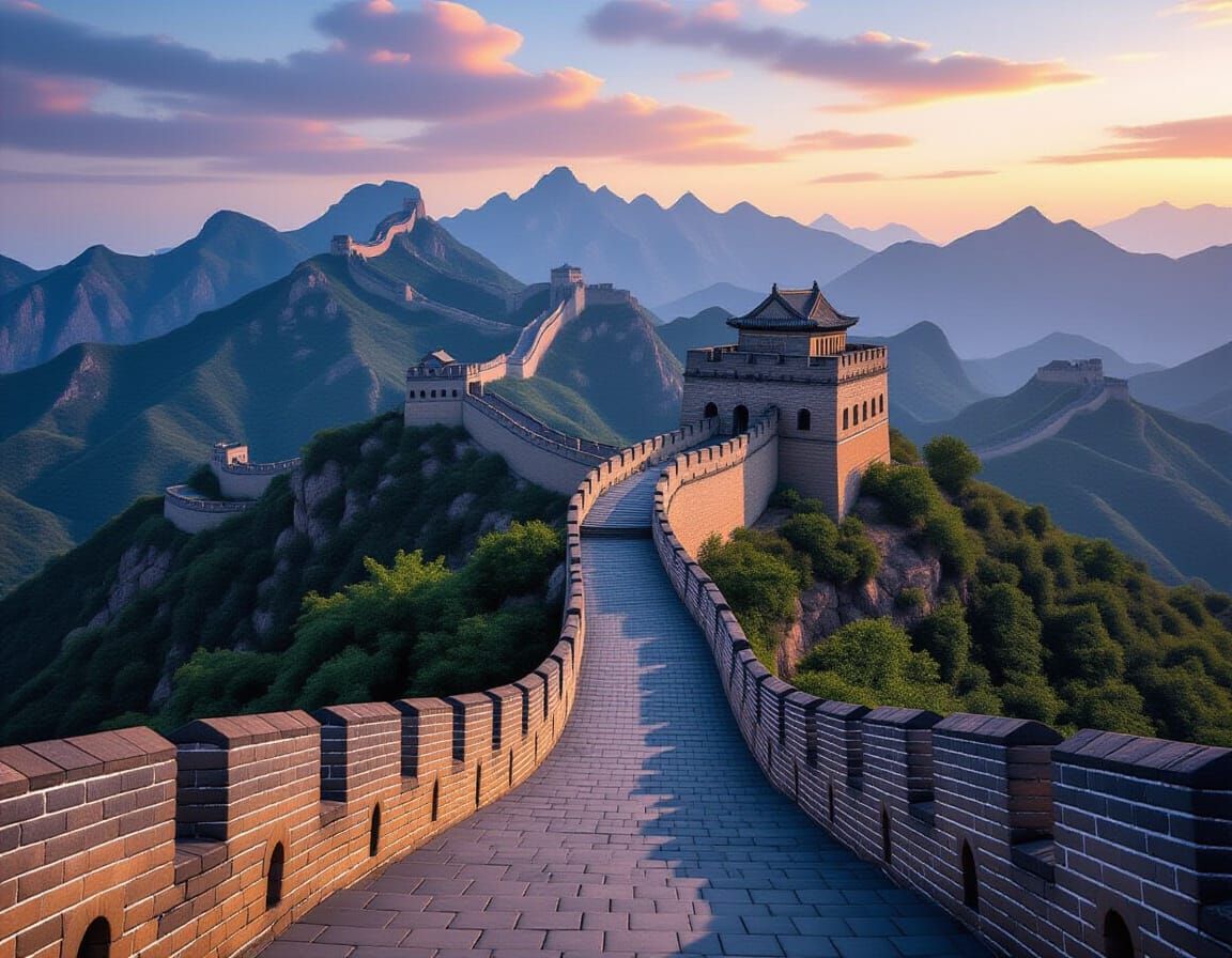 Great Wall of China: Landscape Photography Style