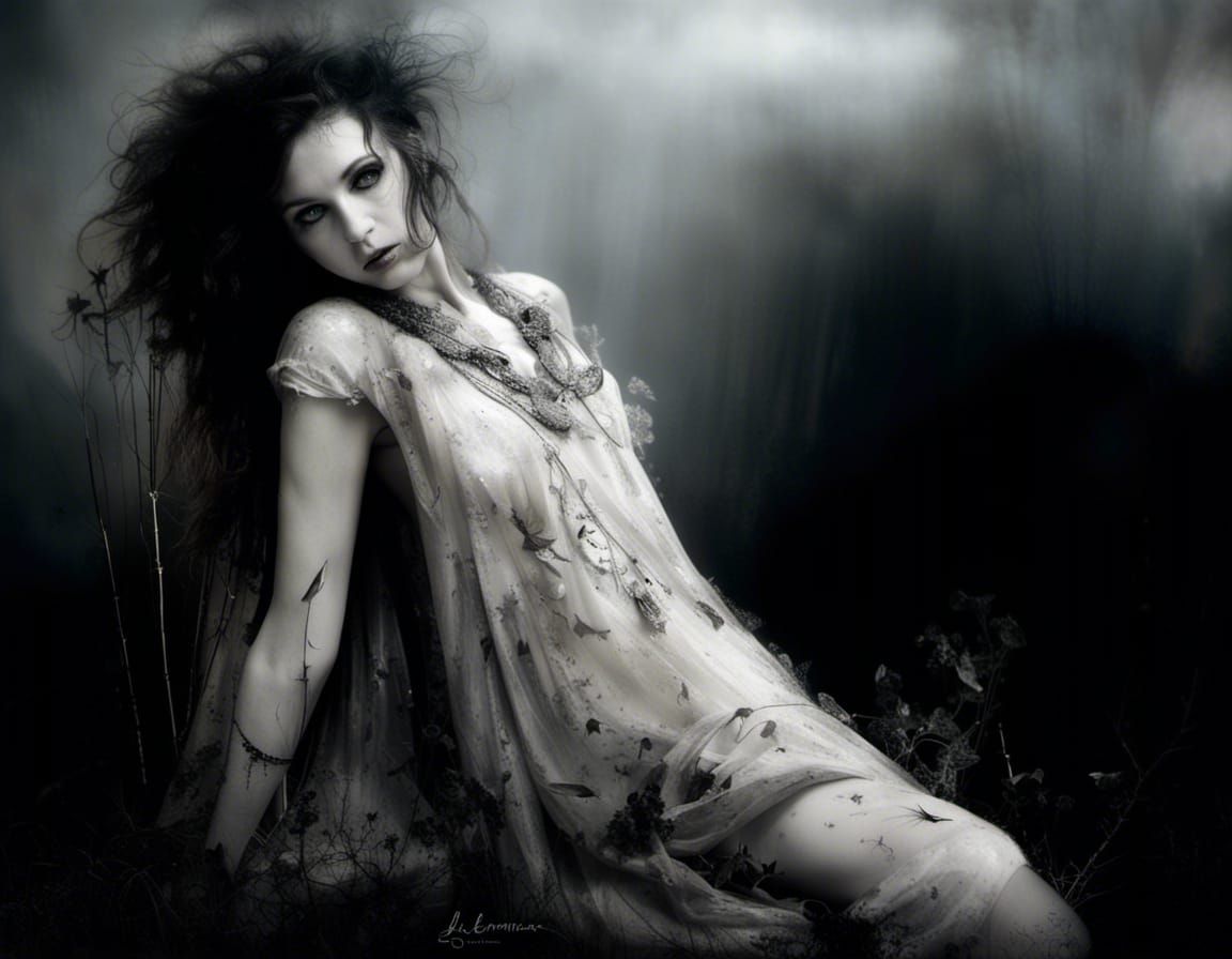 By Anne Bachelier by Alex Timmermans;glimmering; by artist "neon lightning" atmospheric ethereal mystical