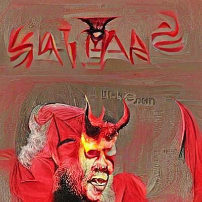 Stylized Portrait of Satan in Gothic Style