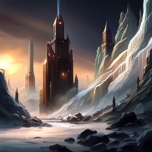 Obsidian Blade Sword Shines with Chaotic Light