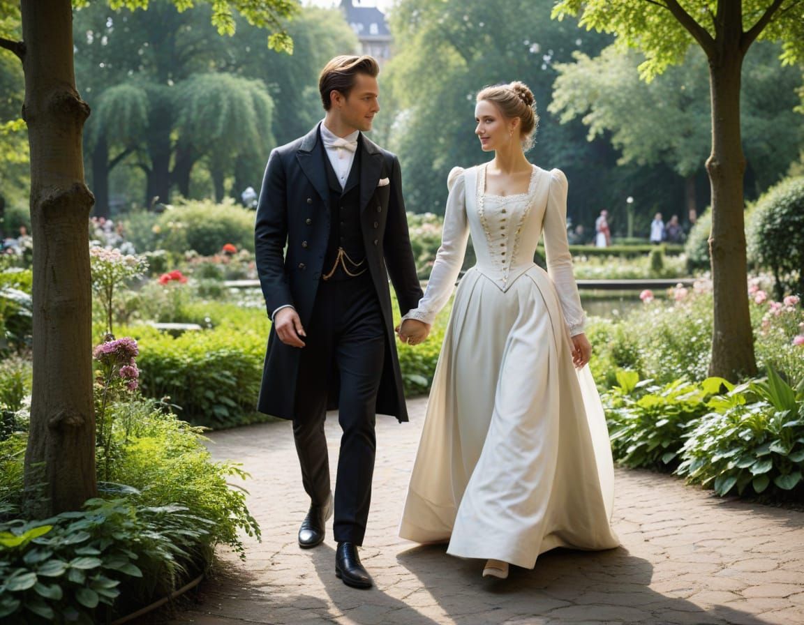 Victorian Era Courtship in Tivoli Garden