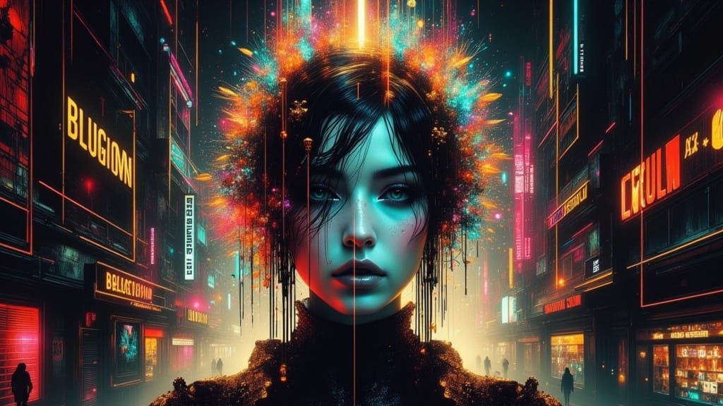 Unsettling City Portrait in 8k Concept Art Style