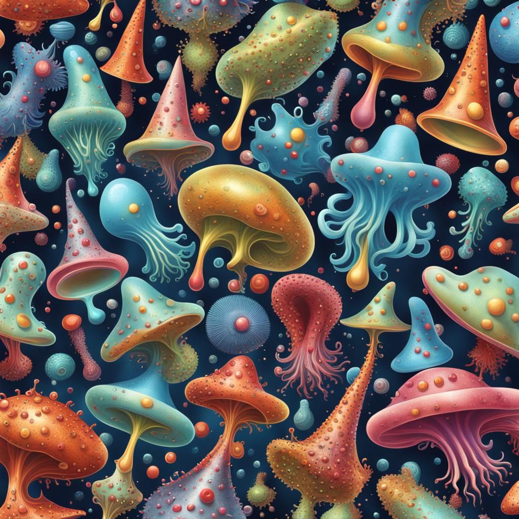 Amoeba Party with Festive Hats