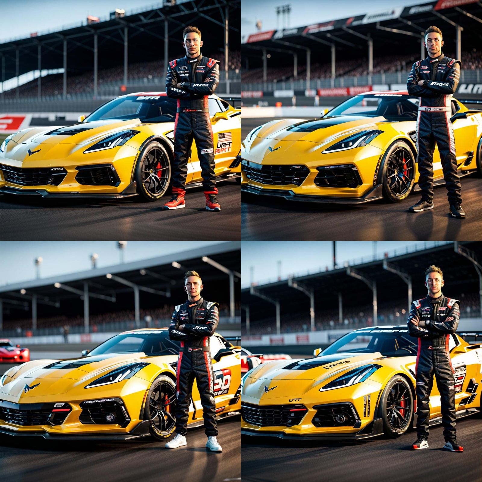 ME and corvette c7 at formula drift track!