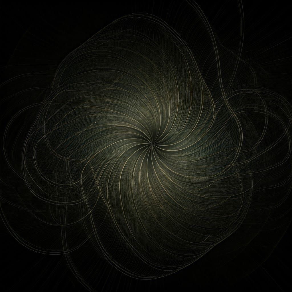 Swirling Spirograph Patterns in Futuristic Vector Art