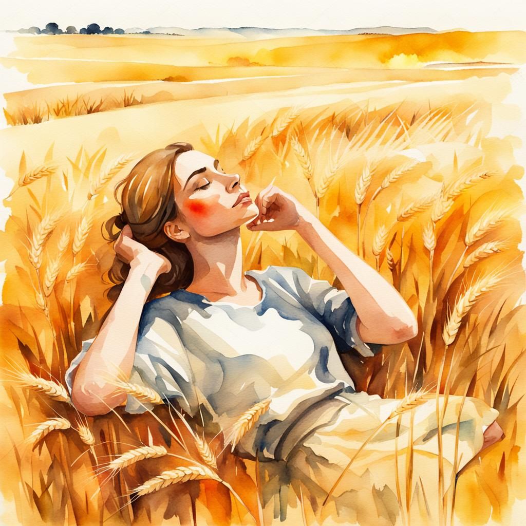 Sleeping in the wheat field