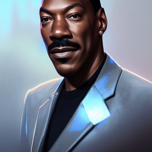 Eddie Murphy Portrait in Hyperdetailed Concept Art