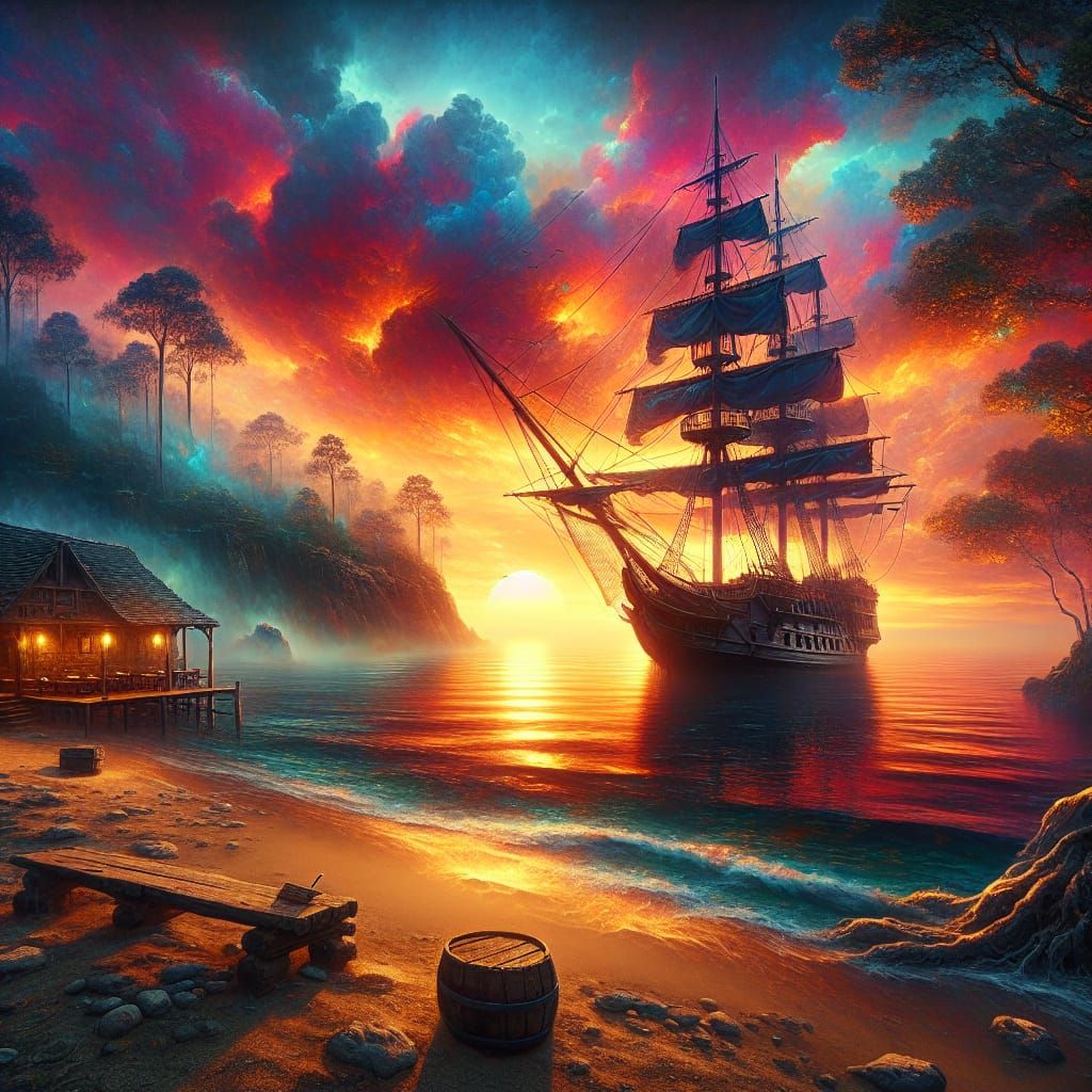 Sunset at the Beach Tavern