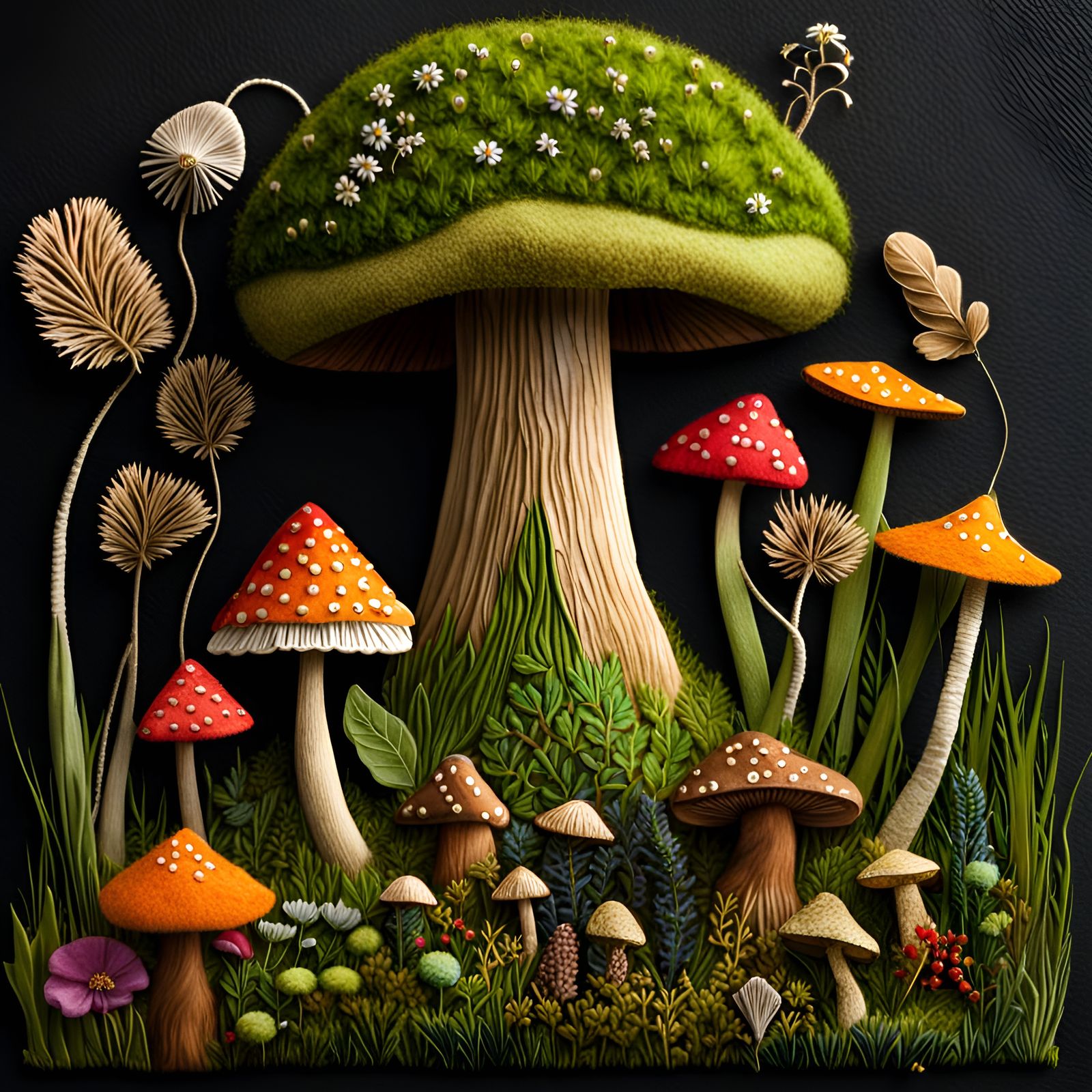 Magical Muppet Mushrooms in a 3Delight Garden