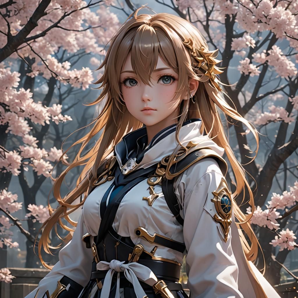 Detailed 3D Anime Art Inspired by WLOP