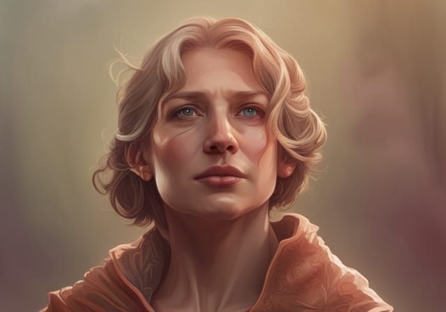 Detailed Portrait in Artgerm and Mucha Style
