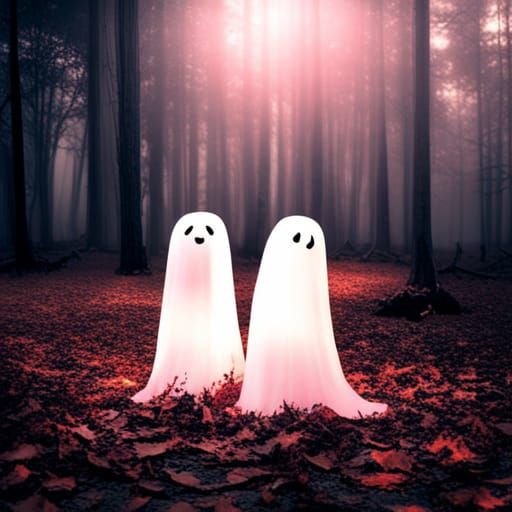 Adorable Ghosts Evoke Love and Warmth
