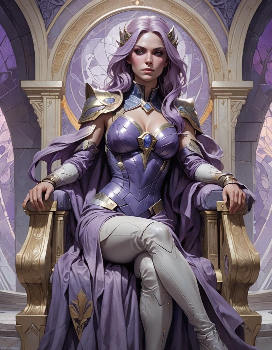 Mara Sov Portrait in Art Nouveau Style