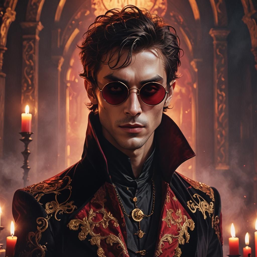 Vampire Count in Cinematic Dark Fantasy Style