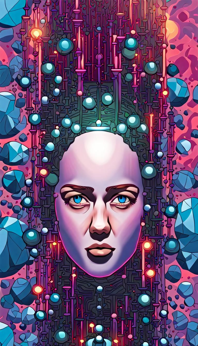 AI Art Muse: Four 3D Psychedelic Renderings