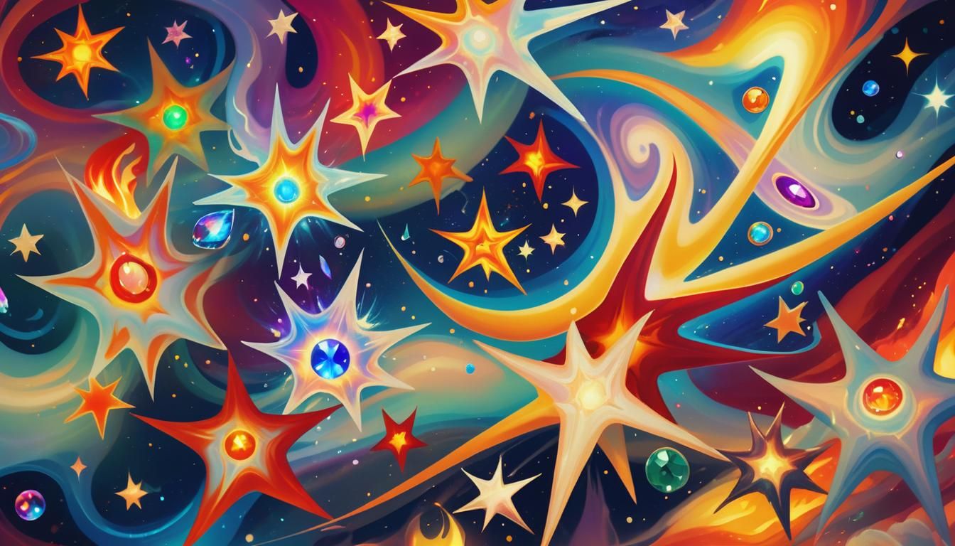 Fire Elemental Gemstone in Swirling Flames