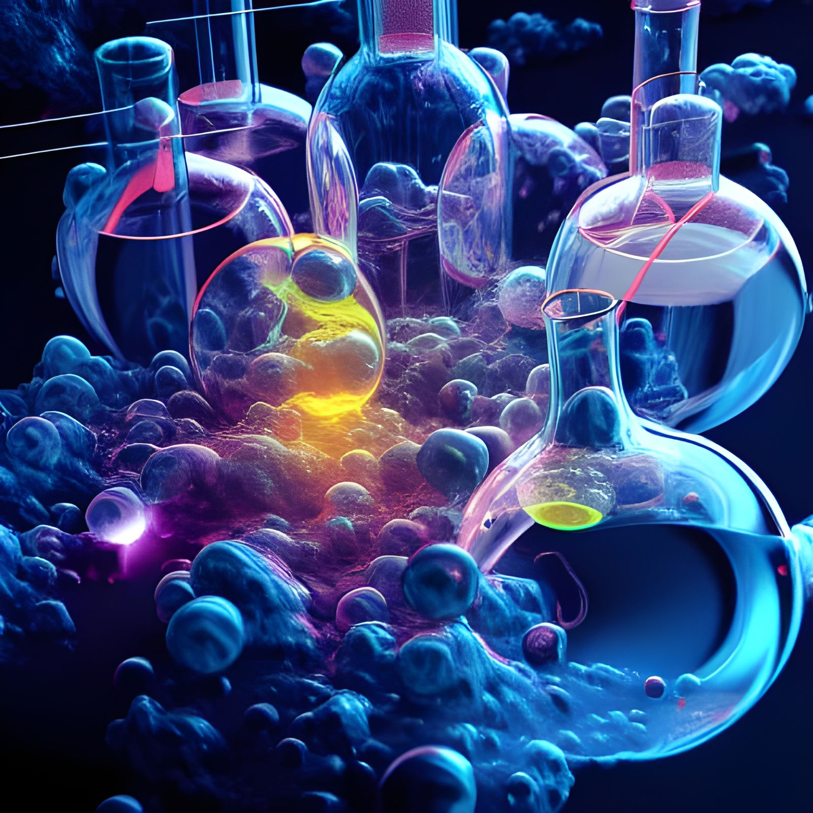 Hyperrealistic Sci-Fi Chemistry Experiment in 8K