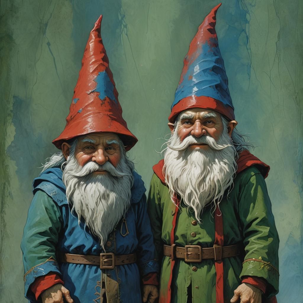 Happy Gnomes in a Dark Fantasy Setting