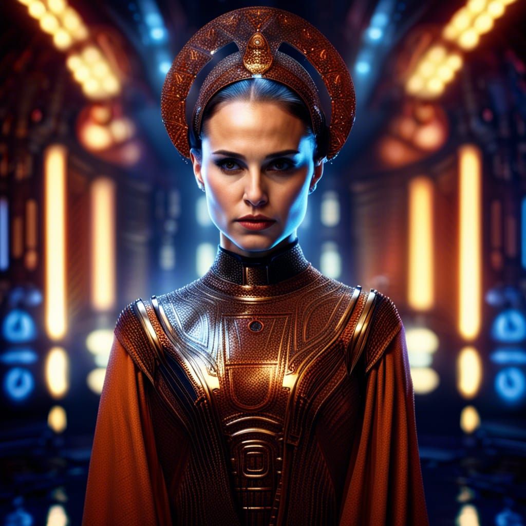 Natalie Portman as queen Padme Amidala