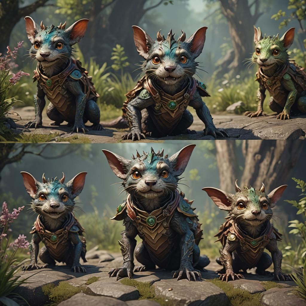 Fantastic Hybrid Creature in Detailed Matte Painting