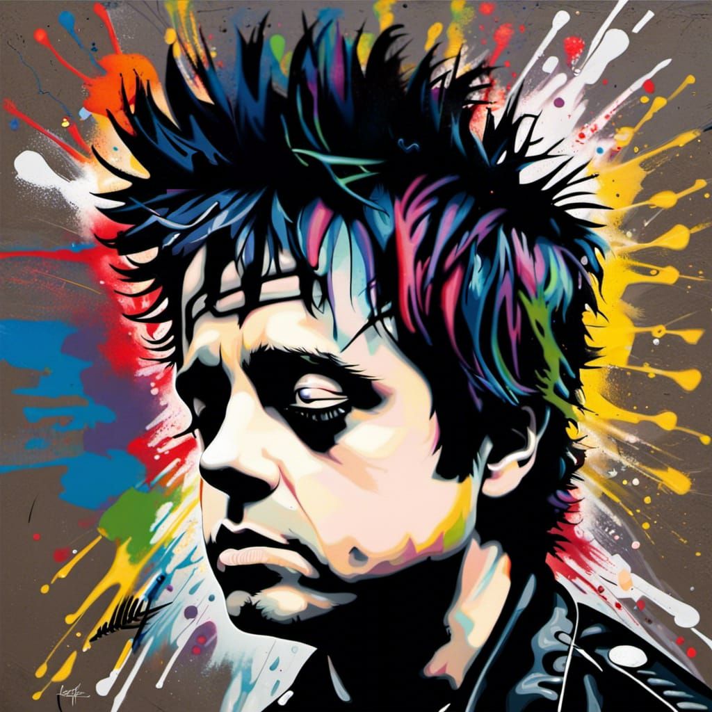 Billie Joe Armstrong Graffiti Art by David Walker