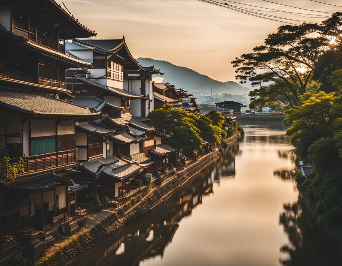 Japanese Town on Kra Buri River: Professional Photography
