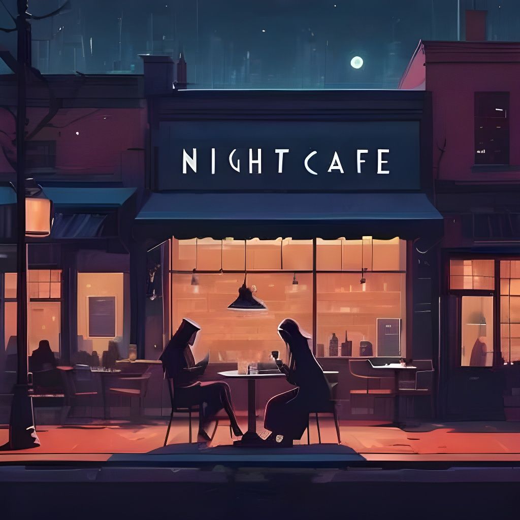 Surreal Minimalist Illustration in Dark Colors