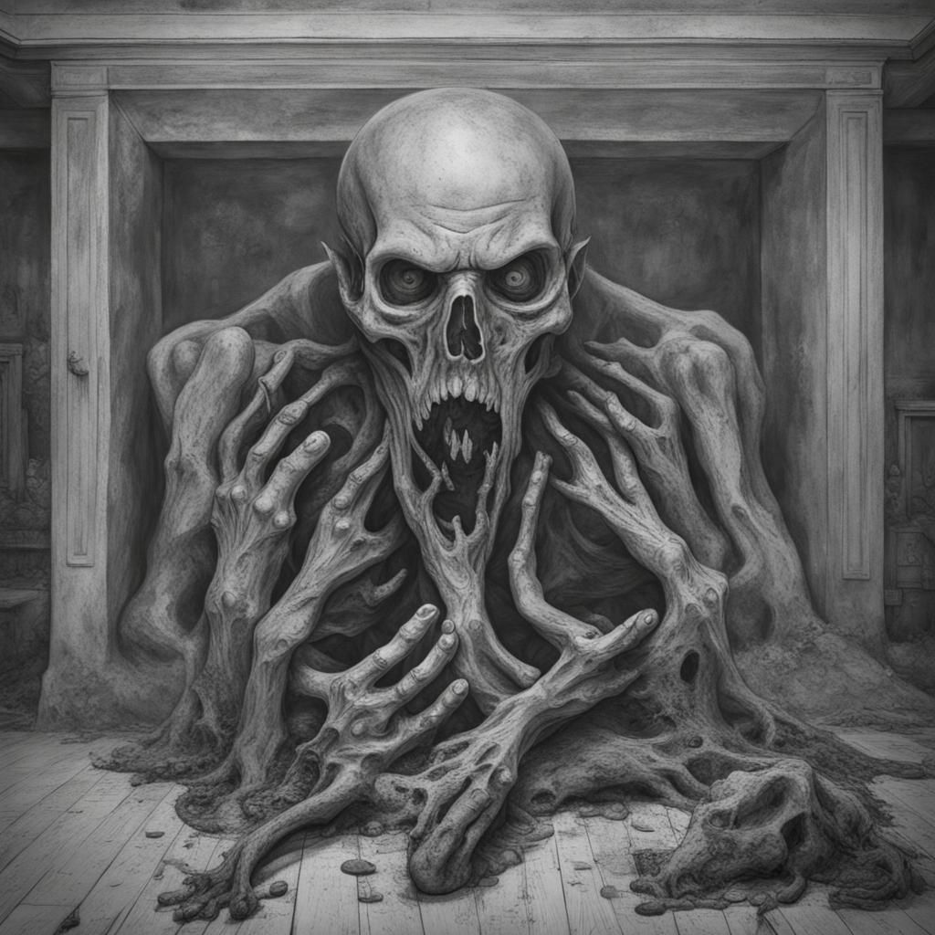 AI-Generated Image Designed to Evoke Horror