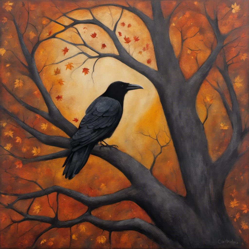Raven in Autumn, Catherine Hyde Style
